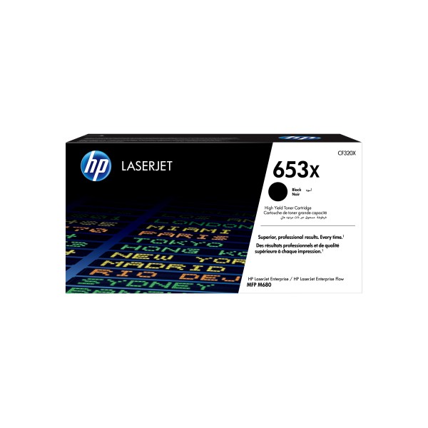 HP 653X High Yield Black Original LaserJet Toner Cartridge