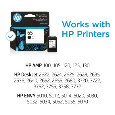 HP 65 Black Original Ink Cartridge