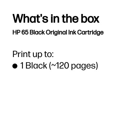 HP 65 Black Original Ink Cartridge