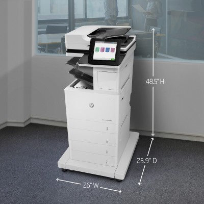 HP LaserJet Enterprise M634z Wireless Multifunction Black and white Printer, Copier, Scanner Duplex