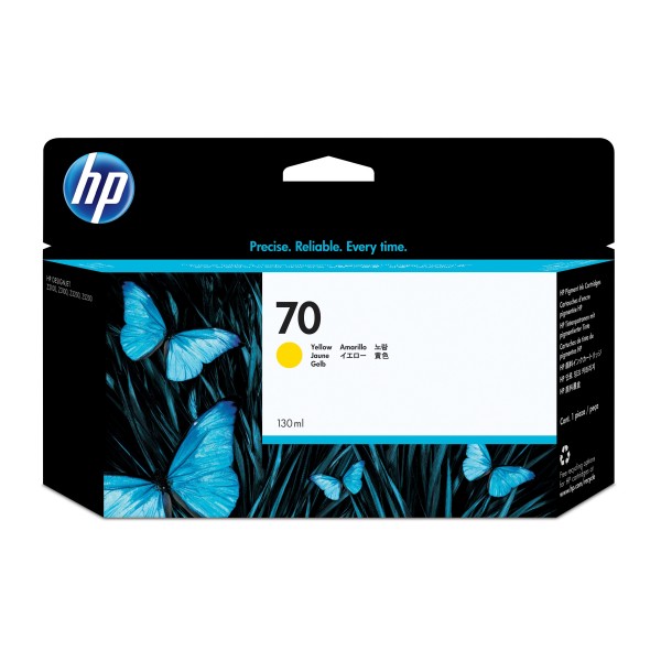 HP 70 130-ml Yellow DesignJet Ink Cartridge