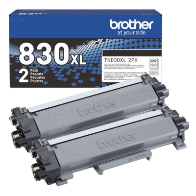 Brother TN-830XL2PK Cartouche de toner 2 pièce(s) Original Noir