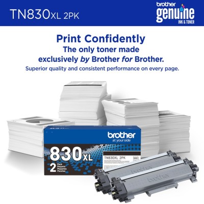 Brother TN-830XL2PK Cartouche de toner 2 pièce(s) Original Noir