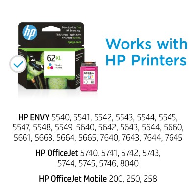 HP 62XL High Yield Tri-color Original Ink Cartridge