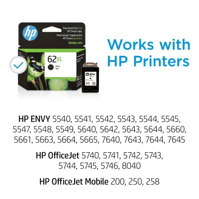HP 62XL High Yield Black Original Ink Cartridge