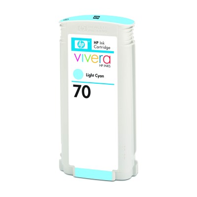HP 70 130-ml Light Cyan DesignJet Ink Cartridge