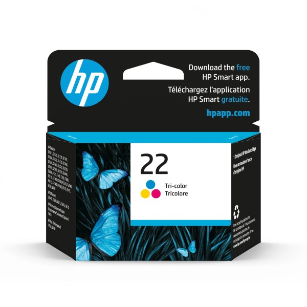 HP 22 Tri-color Original Ink Cartridge