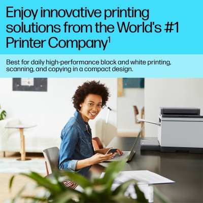 HP LaserJet M234sdw Wireless Multifunction Black and white Printer, Copier, Scanner Duplex