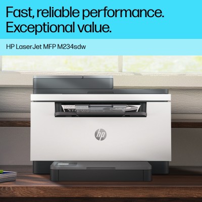 HP LaserJet M234sdw Wireless Multifunction Black and white Printer, Copier, Scanner Duplex