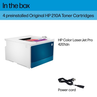 HP Color LaserJet Pro LaserJet Pro 4201dn Wireless Color Printer, Duplex