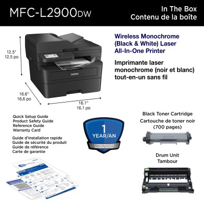 Brother MFC-L2900DW imprimante multifonction Laser A4 1200 x 1200 DPI 36 ppm Wifi