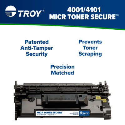 Cartouche MICR Toner Secure haute capacité TROY 4001/4101 (n° de pièce HP : W1480X)
