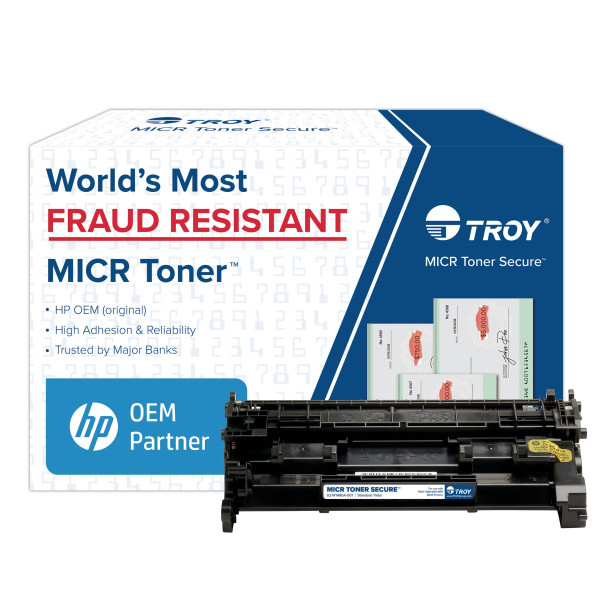 Cartouche MICR Toner Secure capacité standard TROY 4001/4101 (n° de pièce HP : W1480A)