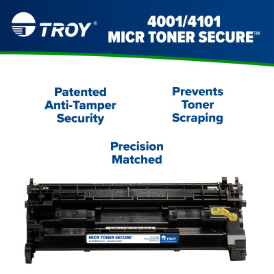 Cartouche MICR Toner Secure capacité standard TROY 4001/4101 (n° de pièce HP : W1480A)
