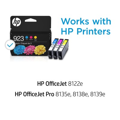 HP 923 CMY Original Ink Cartridge 3-Pack