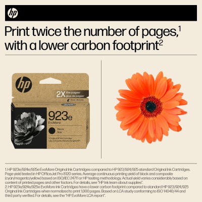 HP 923e EvoMore Black Original Ink Cartridge