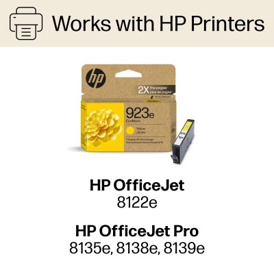 HP 923e EvoMore Yellow Original Ink Cartridge