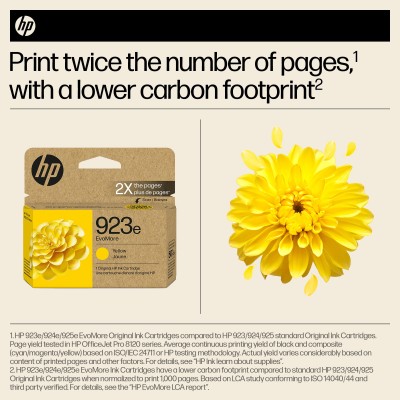 HP 923e EvoMore Yellow Original Ink Cartridge