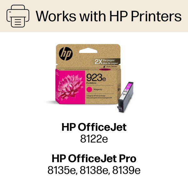 HP 923e EvoMore Magenta Original Ink Cartridge