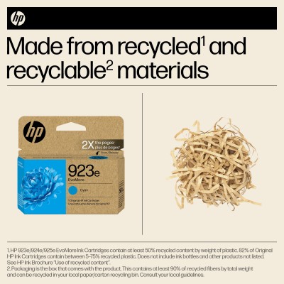 HP 923e EvoMore Cyan Original Ink Cartridge