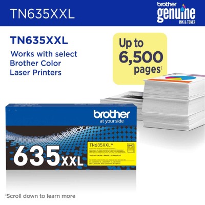 Brother TN-635XXLY Cartouche de toner 1 pièce(s) Original Jaune