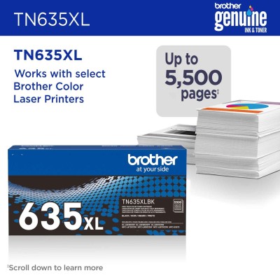 Brother TN-635XLBK Cartouche de toner 1 pièce(s) Original Noir