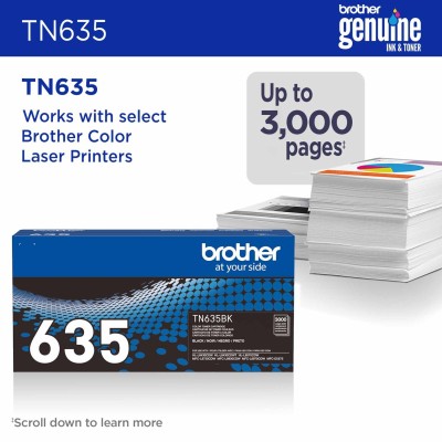 Brother TN-635BK toner cartridge 1 pc(s) Original Black