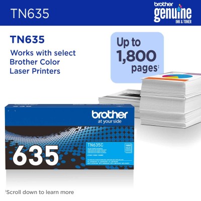 Brother TN-635C Cartouche de toner 1 pièce(s) Original Cyan