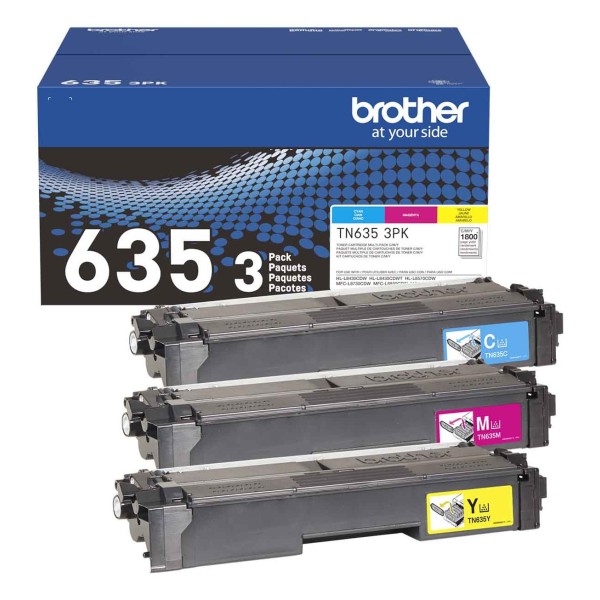 Brother TN-6353PK Cartouche de toner 3 pièce(s) Original Cyan, Magenta, Jaune