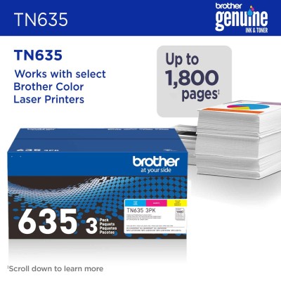 Brother TN-6353PK Cartouche de toner 3 pièce(s) Original Cyan, Magenta, Jaune