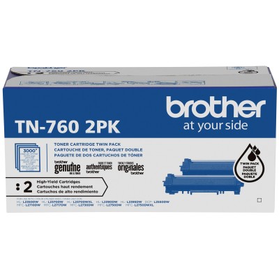 Brother TN-7602PK Cartouche de toner 2 pièce(s) Original Noir