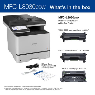 Brother MFC-L8930CDW Colour Laser Multifunction Printer / Copier