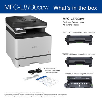 Brother MFC-L8730CDW Colour Laser Multifunction Printer / Copier