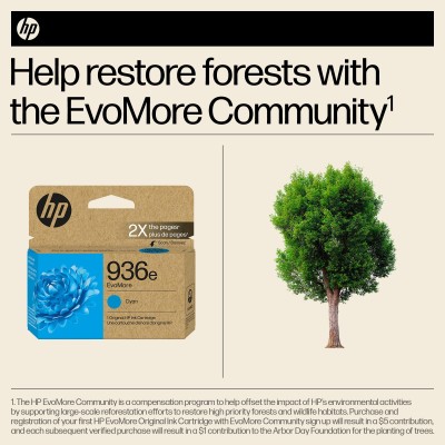 HP 936e EvoMore Cyan Original Ink Cartridge