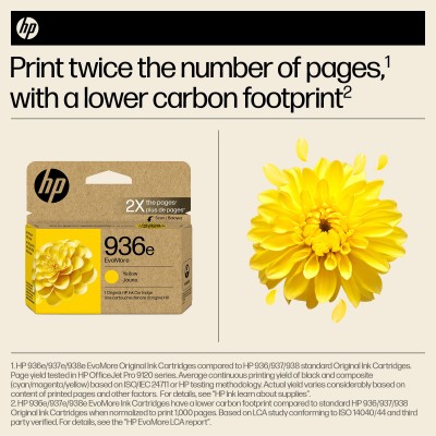 HP 936e EvoMore Yellow Original Ink Cartridge