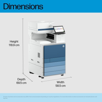 HP LaserJet Enterprise 8801z Multifunction Color Printer, Only Ethernet Duplex Copier, Scanner