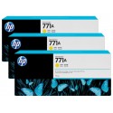 HP 771A Yellow Combo-Pack Original Ink Cartridge (B6Y42A)