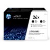 HP 26X 2-pack High Yield Black Original LaserJet Toner Cartridges