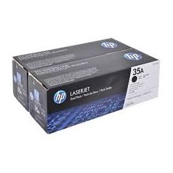 HP CB435D Double Pack Black Original Toner Cartridge 