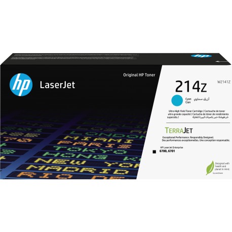 HP 214Z Ultra High Yield Cyan Original LaserJet Toner Cartridge