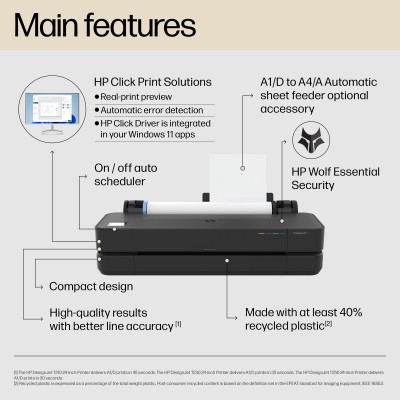 HP Designjet Imprimante T250 de 24 pouces