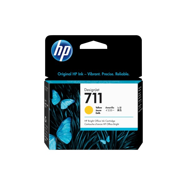 HP 711 cartouche d'encre DesignJet jaune, 29 ml