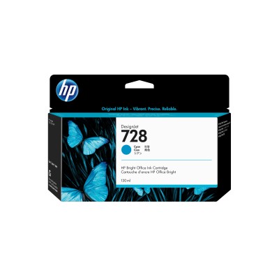 HP 728 cartouche d'encre DesignJet cyan 130 ml