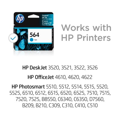 HP 564 Cyan Original Ink Cartridge