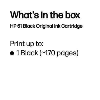 HP 61 Black Original Ink Cartridge